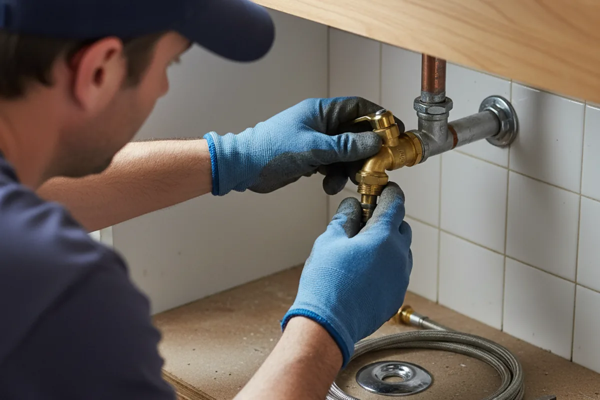Shutoff valve and fitting work during Repiping in Indian Springs